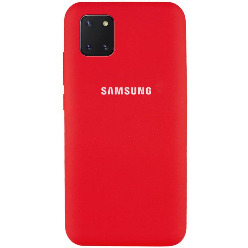 Silicone Cover Full Protective для Samsung Galaxy Note 10 Lite (A81) (Red)-0