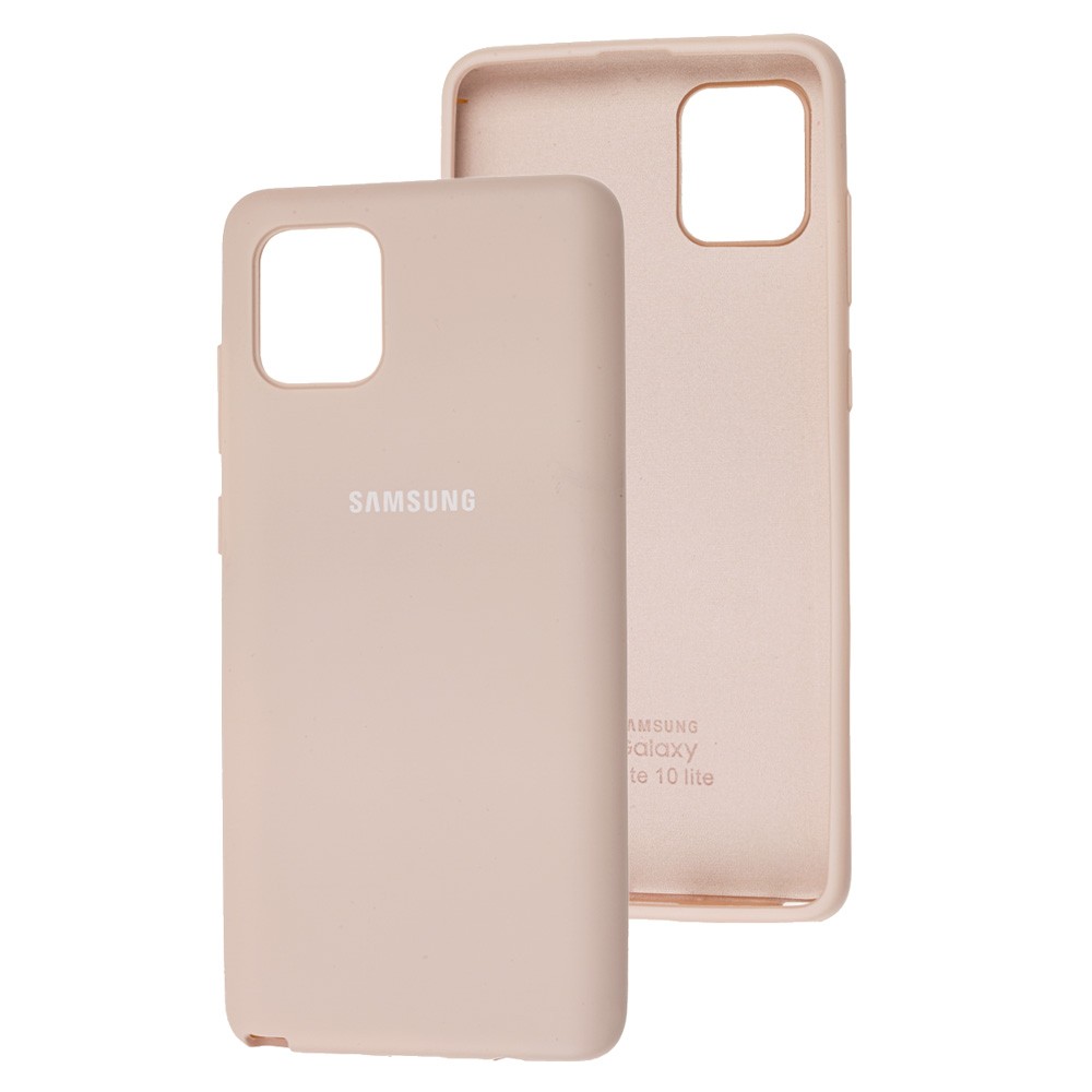 Silicone Cover Full Protective для Samsung Galaxy Note 10 Lite (A81) (Pink Sand)-0