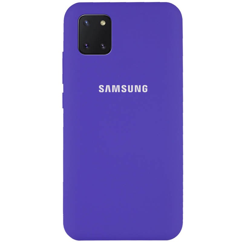 Silicone Cover Full Protective для Samsung Galaxy Note 10 Lite (A81) (Purple)-0