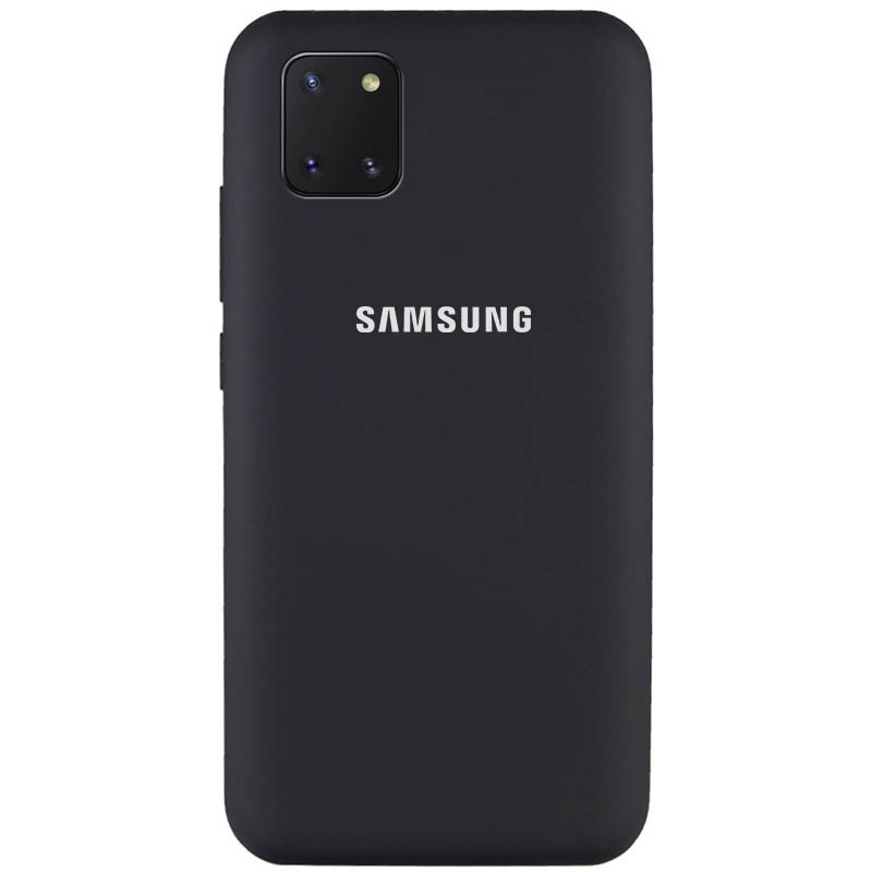 Silicone Cover Full Protective для Samsung Galaxy Note 10 Lite (A81) (Black)-0