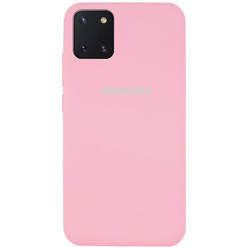 Silicone Cover Full Protective для Samsung Galaxy Note 10 Lite (A81) (Light Pink)-0