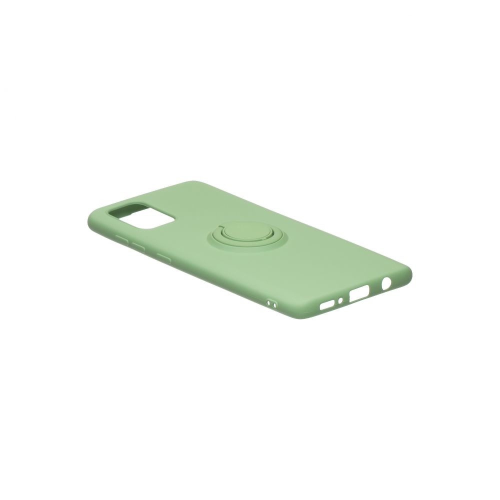 Накладка ColorRing з кільцем для Samsung Note 10 Lite зелена-1