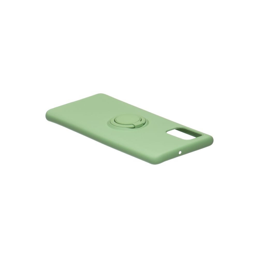 Накладка ColorRing з кільцем для Samsung Note 10 Lite зелена-2