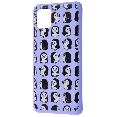 WAVE Fancy для Samsung Note 10 Lite (penguins/light purple)-0