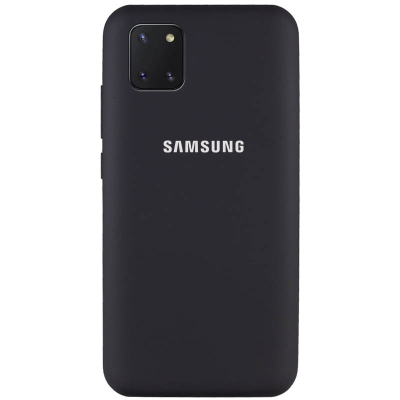 Silicone Cover Full Protective (AA) для Samsung Note 10 Lite (Black)-0