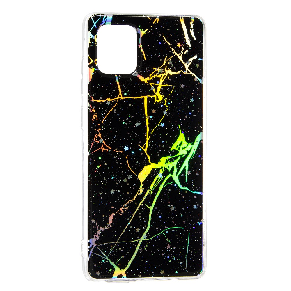 Накладка Marble для Samsung Note 10 Lite Чорна-0