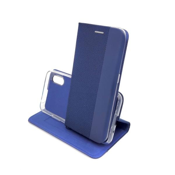 Книжка Gelius Canvas для Samsung A01/M01 синя-0