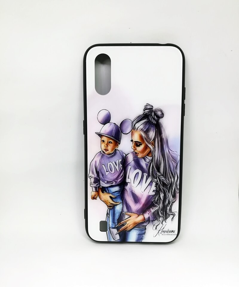 Чохол Girls Glass для Samsung A01 Love-0