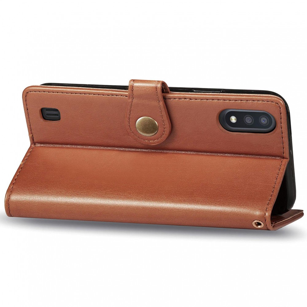 Книжка GETMAN Gallant для Samsung A01 коричнева-3