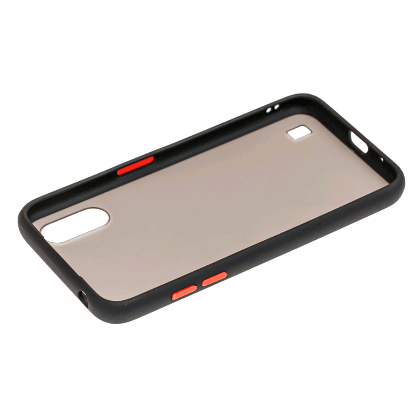 Накладка Totu Gingle для Samsung A01 (A015)  чорний з червоними кнопками-2