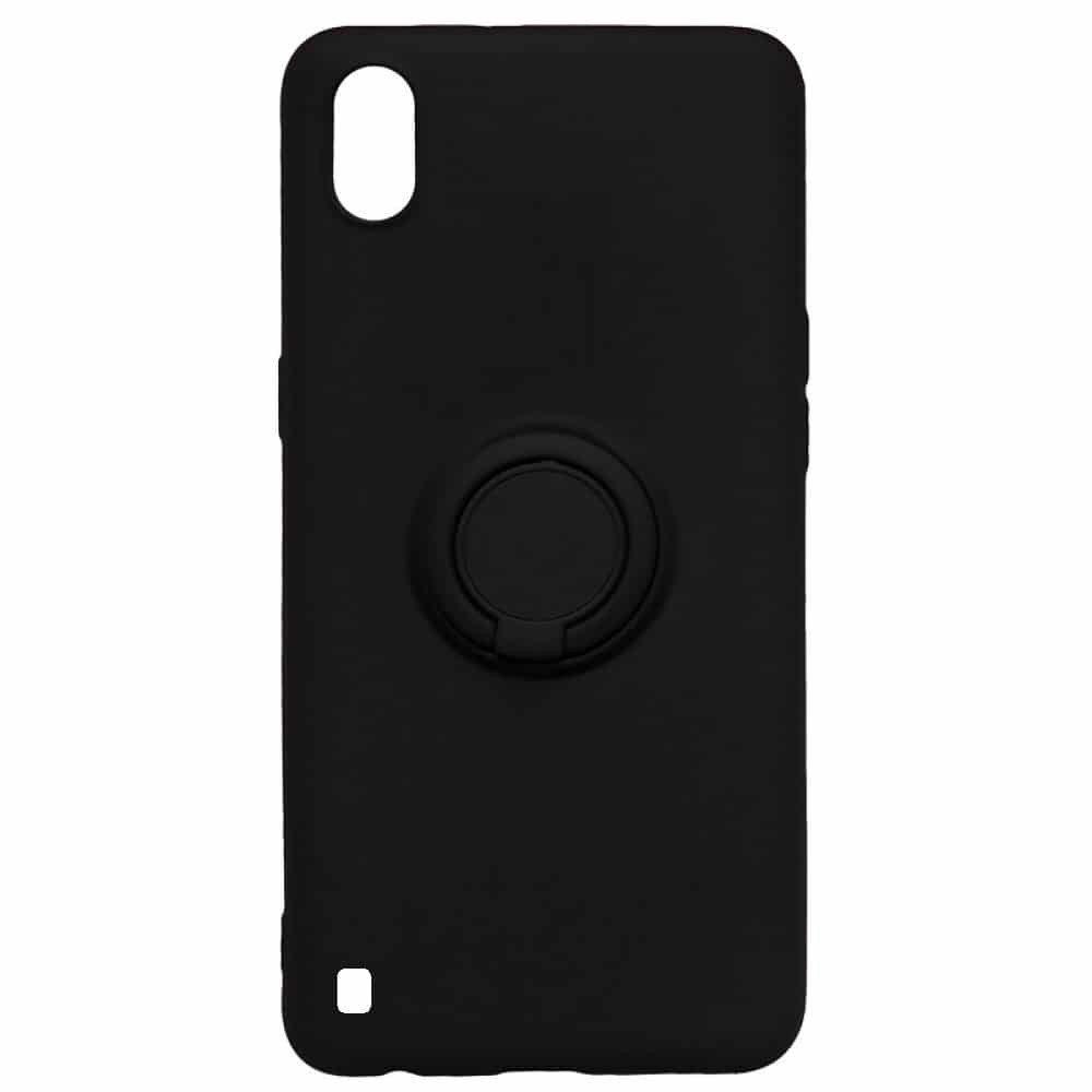 Накладка ColorRing з кільцем для Samsung A01 чорна-0