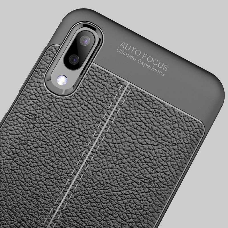 Накладка Ultimate Experience Leather для Samsung A01 чорна-2