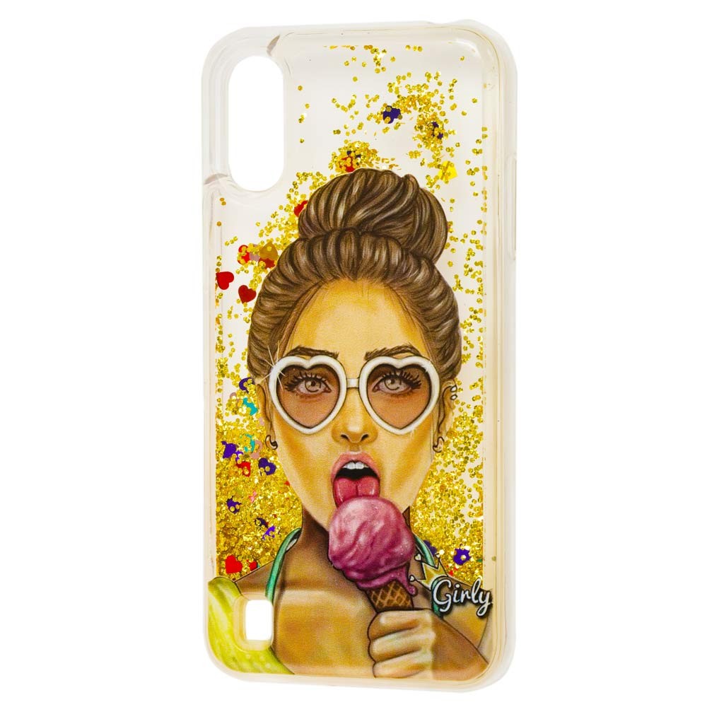 Накладка Fluid Painted для Samsung A01 "Дівчина з морозивом"-0