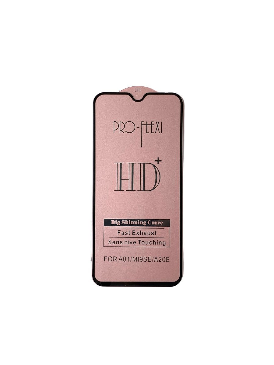 Захисне скло Flexi HD+ для Samsung A01 з чорною рамкою-0