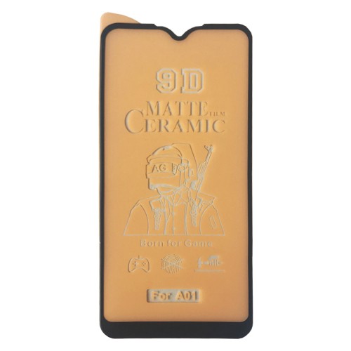 Гнучке скло Ceramic  MATT для Samsung A01 матове з чорною рамкою-0