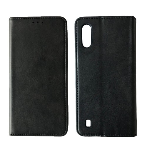 Книжка Black TPU Magnet для Samsung A01/M01 Чорна-0