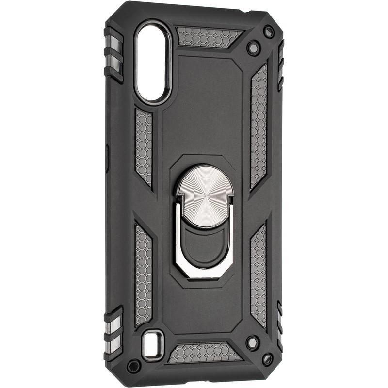 Накладка під магнітний тримач Serge Ring для Samsung A01 (A015)  Black-0