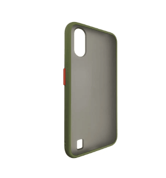 Накладка Totu Gingle для Samsung A01 (A015)  оливковий з помаранчевими кнопками-1