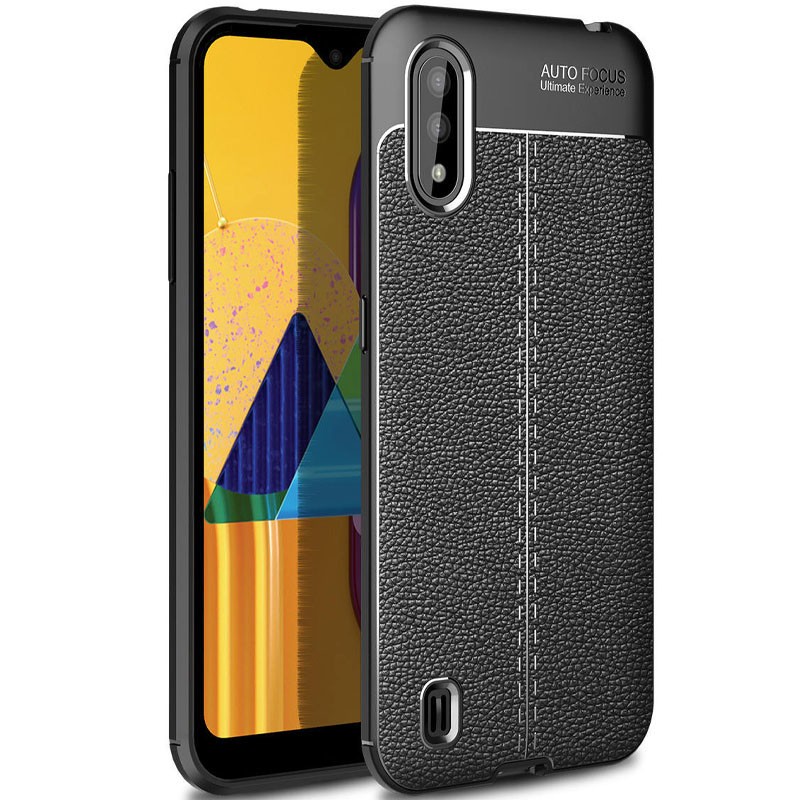 Накладка Ultimate Leather для Samsung A01 Core/M01 Core чорна-0