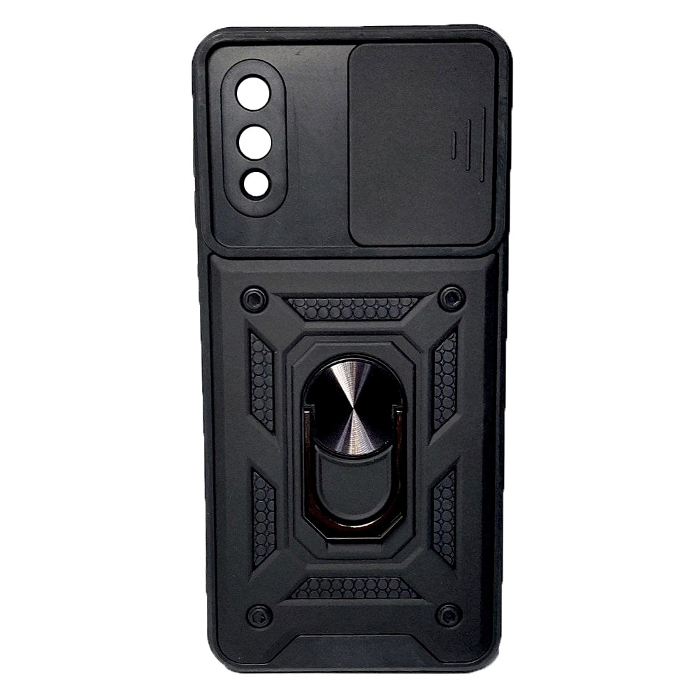 Накладка Camshield Army Ring для Samsung A02 Чорний-0