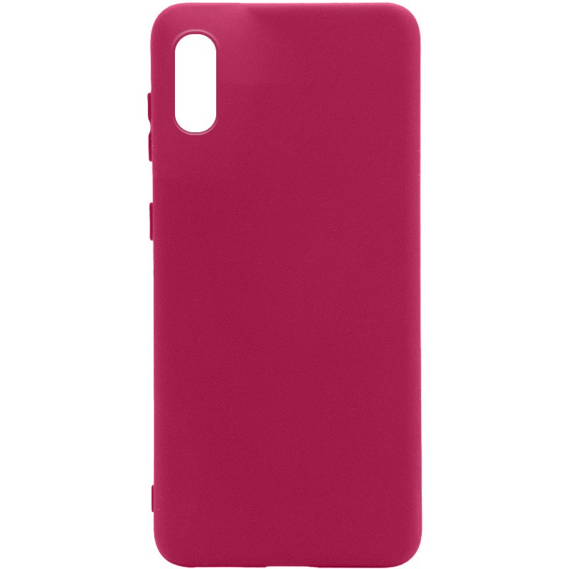 Silicone Cover Full without Logo (A) для Samsung A02 (Marsala)-0
