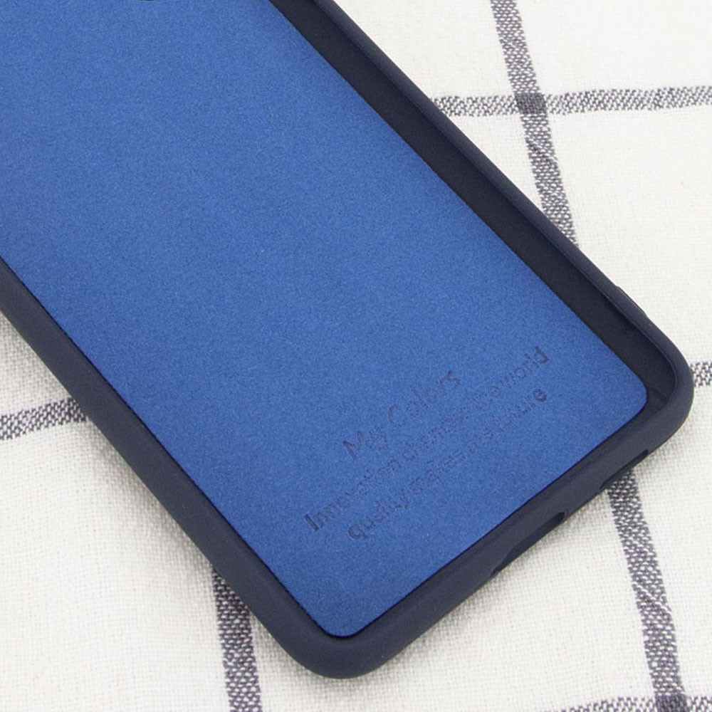 Silicone Cover Full without Logo (A) для Samsung A02 (Midnight Blue)-2