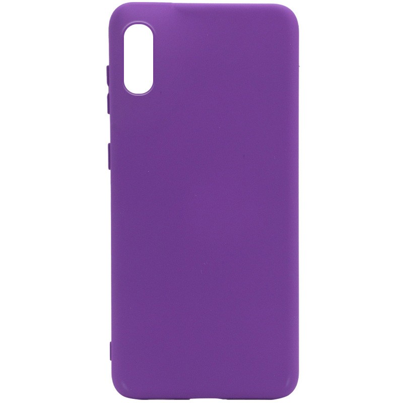 Silicone Cover Full without Logo (A) для Samsung A02 (Purple)-0