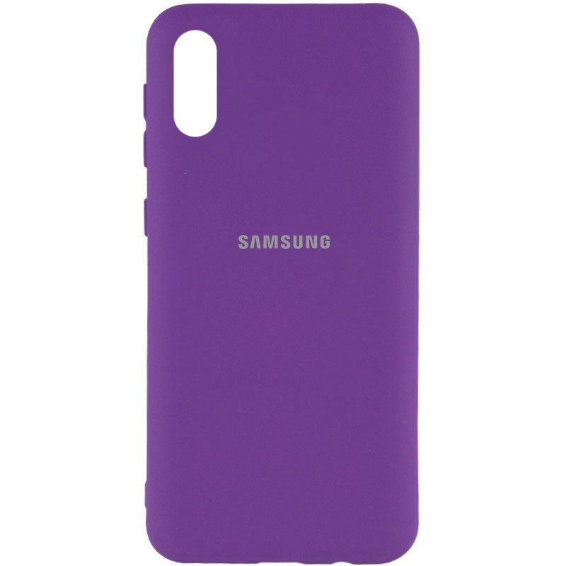 Silicone Cover My Color Full Protective (A) для Samsung A02 (Purple)-0