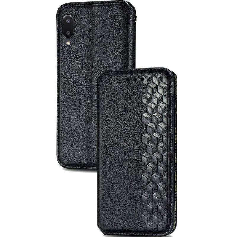 Книжка GETMAN Cubic для samsung A02 чорна-0