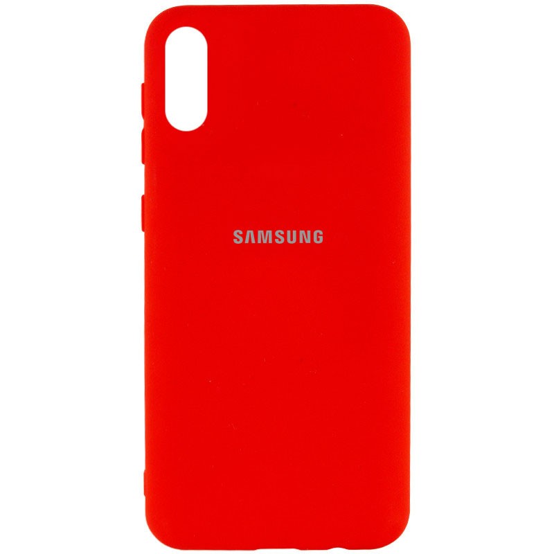 Silicone Cover My Color Full Protective (A) для Samsung A02 (Red)-0