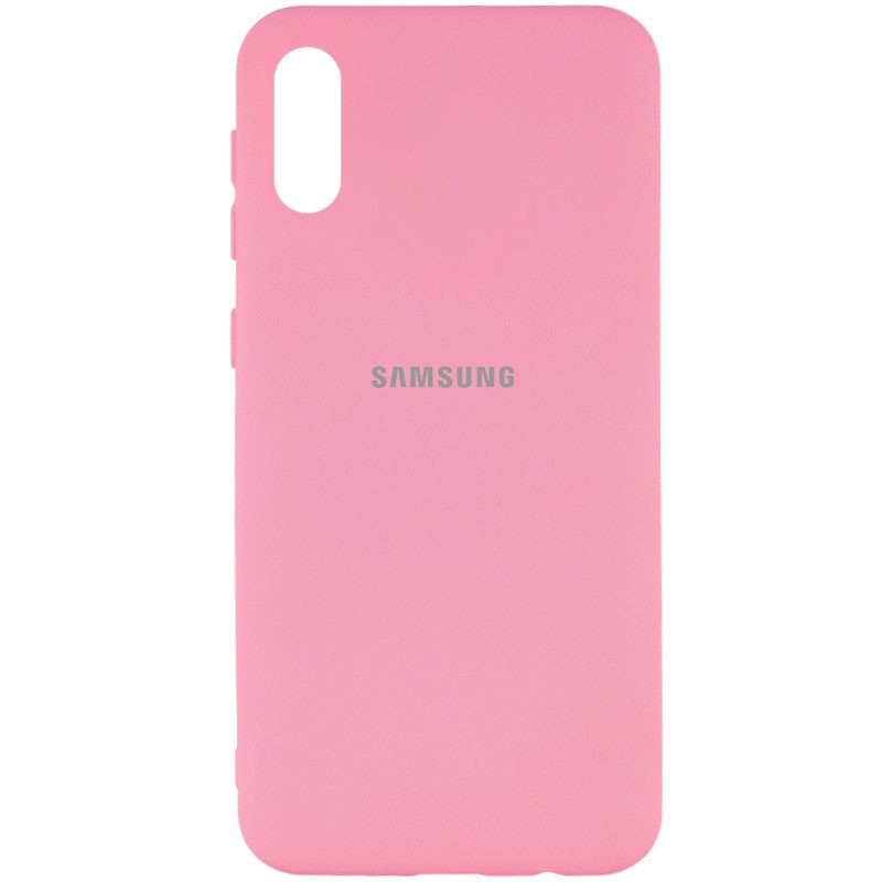 Silicone Cover My Color Full Protective (A) для Samsung A02 (Pink)-0