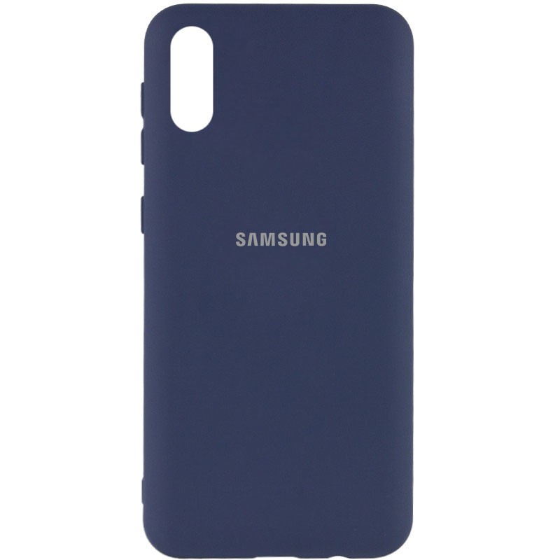 Silicone Cover My Color Full Protective (A) для Samsung A02 (Midnight Blue)-0