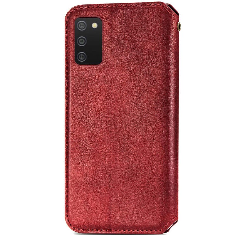 Книжка GETMAN Cubic для Samsung A02s/M02s червона-1