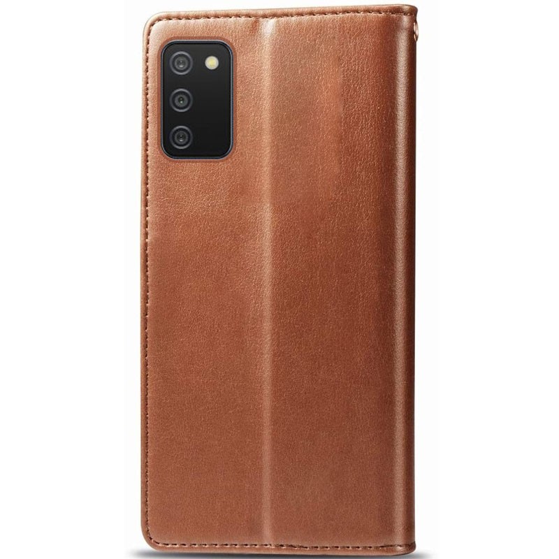 Книжка GETMAN Gallant для Samsung A02s/M02s коричнева-1