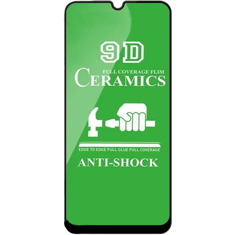Гнучке скло Ceramic для Samsung A02s/A02/M02s/M02/A03s глянцеве з чорною рамкою-0