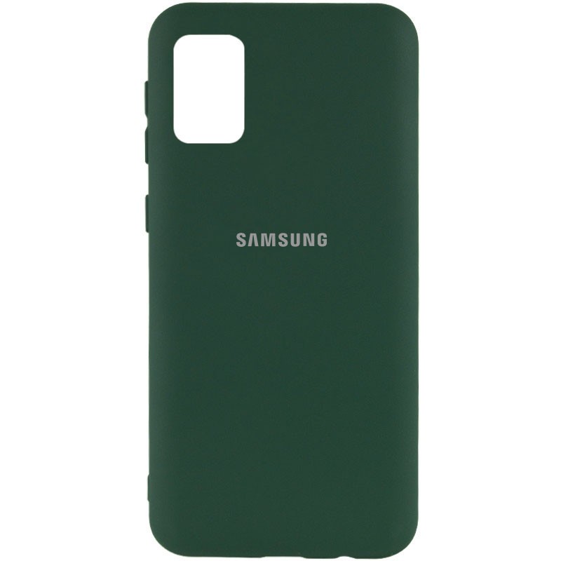 Silicone Cover My Color Full Protective (A) для Samsung A02s/M02s (Dark Green)-0