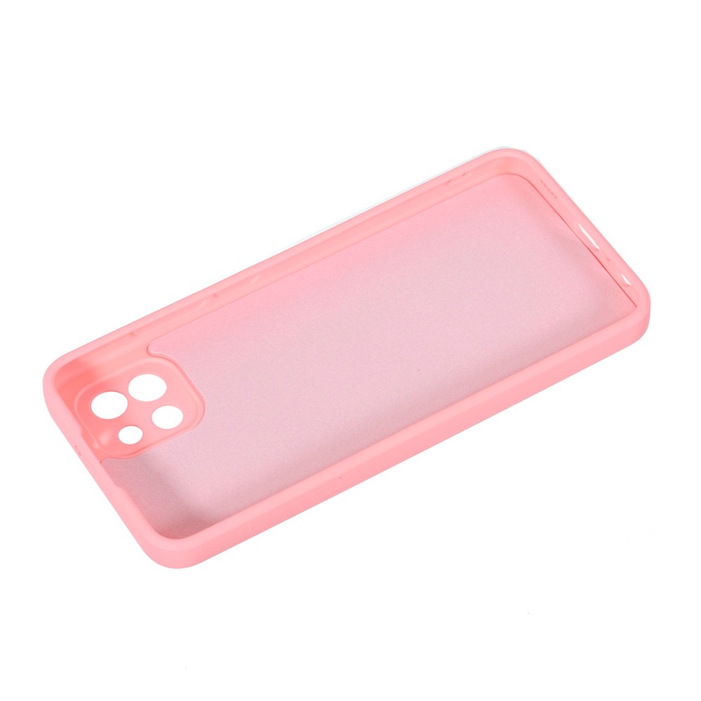 Накладка Silicone ART для Samsung A03 (2022) Мопсик Pink-1