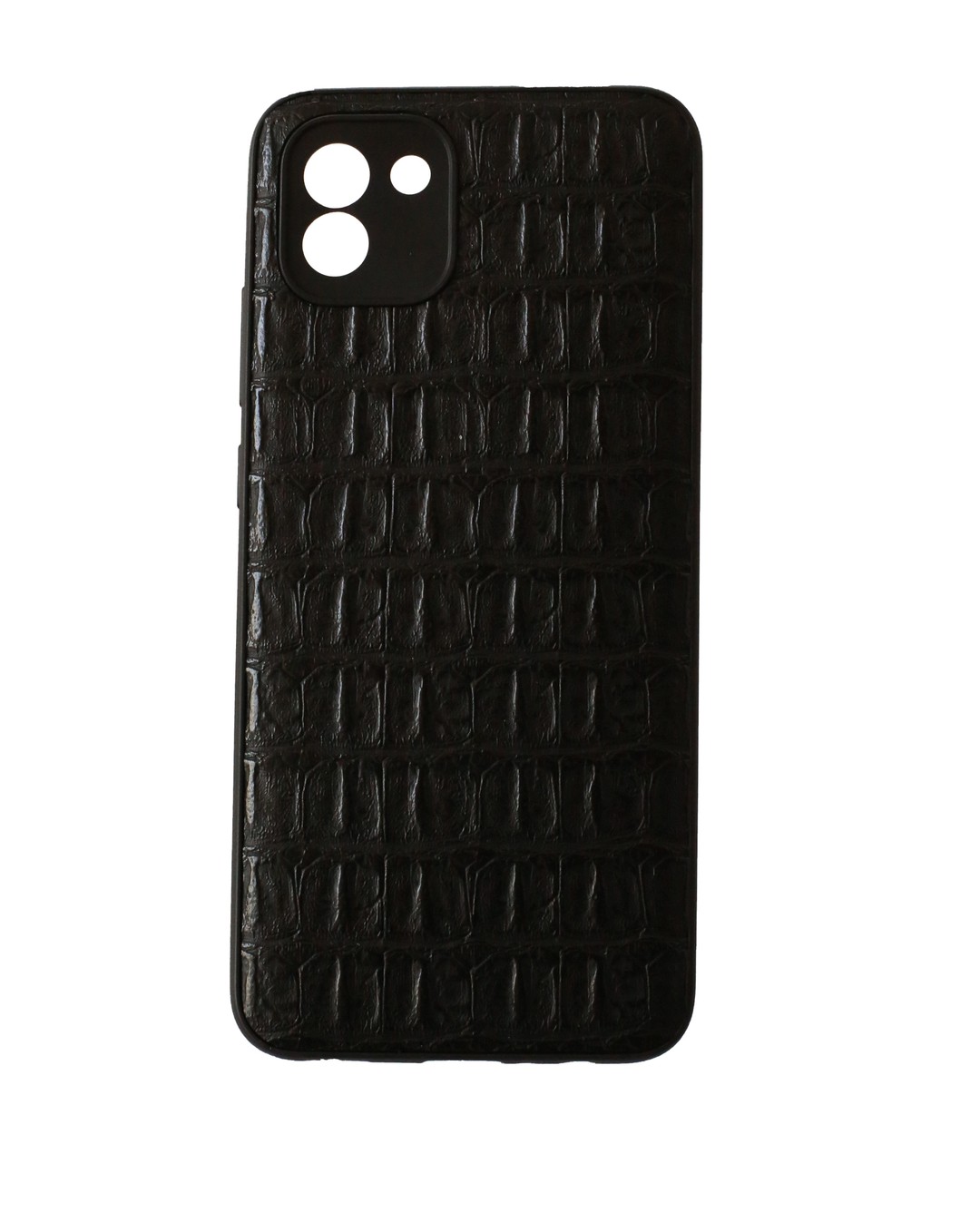 Накладка Leather Case для Samsung A03  Кроко-0