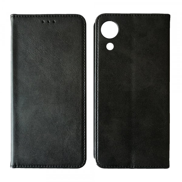 Книжка Black TPU Magnet для Samsung A03 core чорна-0
