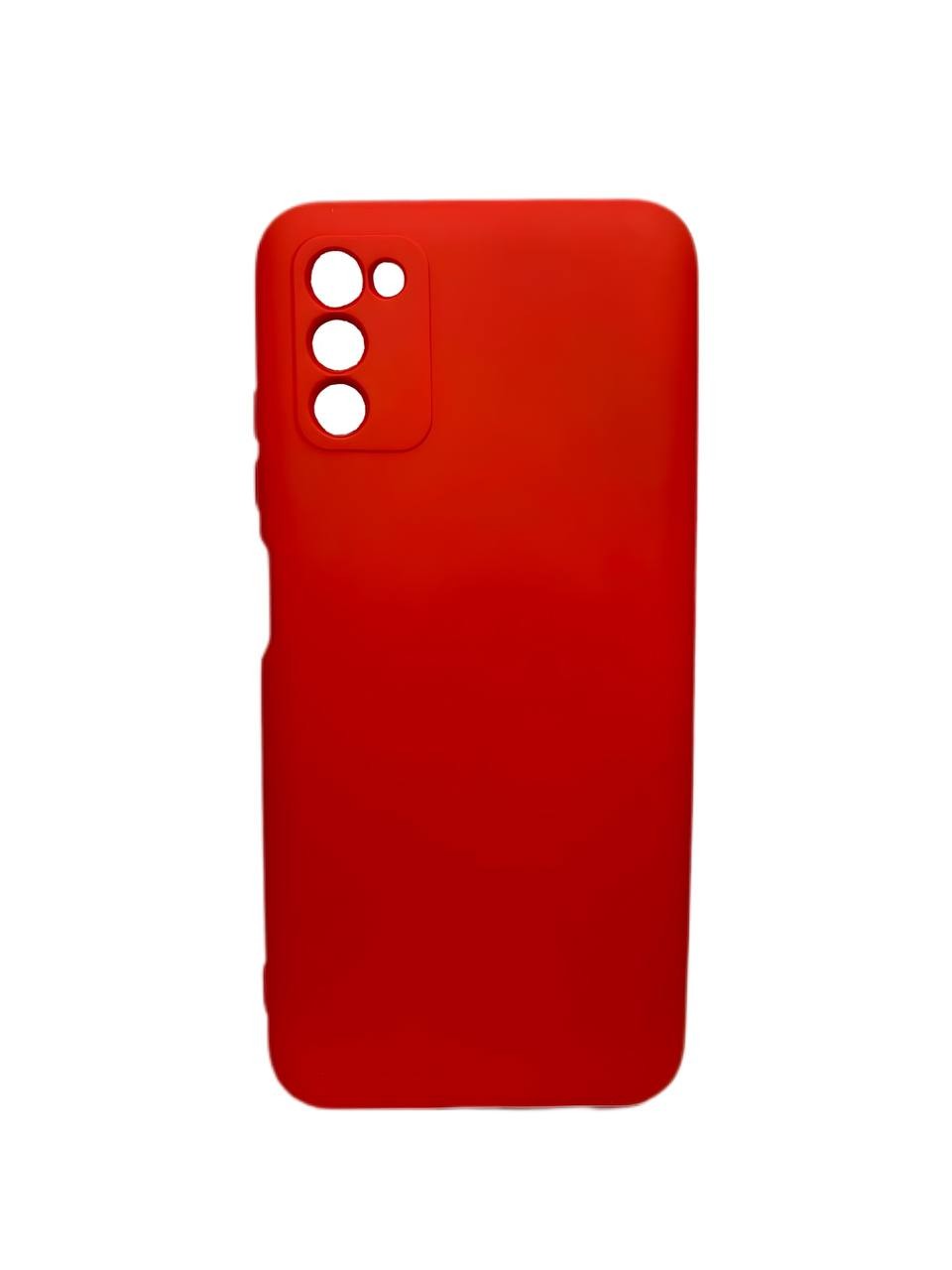 Накладка Soft touch для Samsung A03s Червона-0