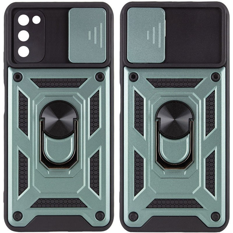 Накладка Camshield Serge Ring для Samsung A03s зелена-0