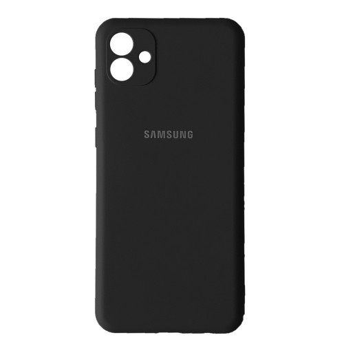 Silicone Cover Full Camera without Logo (A) для Samsung A04/M13 5G (Black)-0