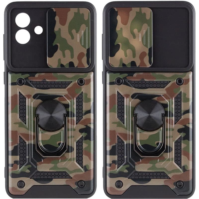 Накладка Camshield Serge Ring Camo для Samsung A04 Камуфляж,коричневий-0