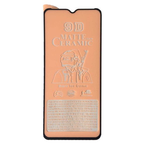 Гнучке скло Ceramic MATT для Samsung A04/A04e/A04s  матове з чорною рамкою-0