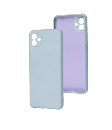 Silicone Cover Full Camera without Logo (A) для Samsung A04/M13 5G (Lilac cream)-0