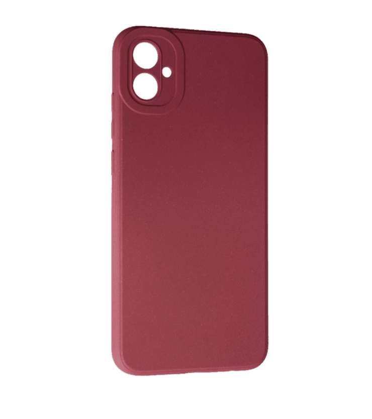 Накладка Silicone case SMTT для Samsung A04E (Bordo)-0