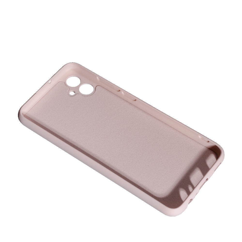 Накладка Silicone case SMTT для Samsung A04E (Pink sand)-1