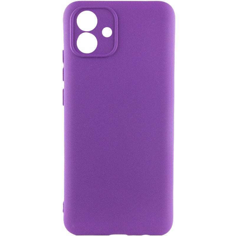 Silicone Cover without Logo (A) для Samsung A04e (Purple)-0