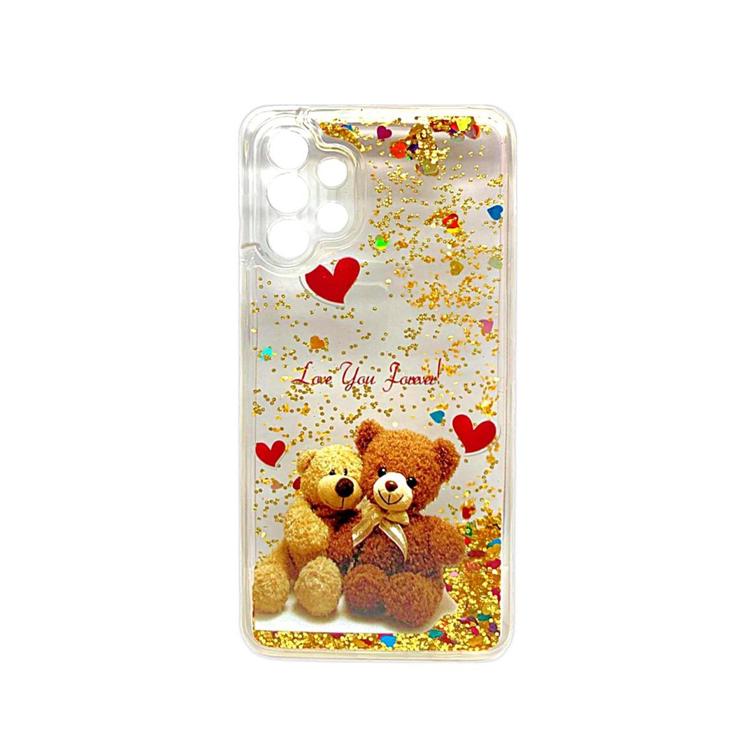 Накладка Fluid Painted для Samsung A04S Ведмедики (блисківки плавають)-0