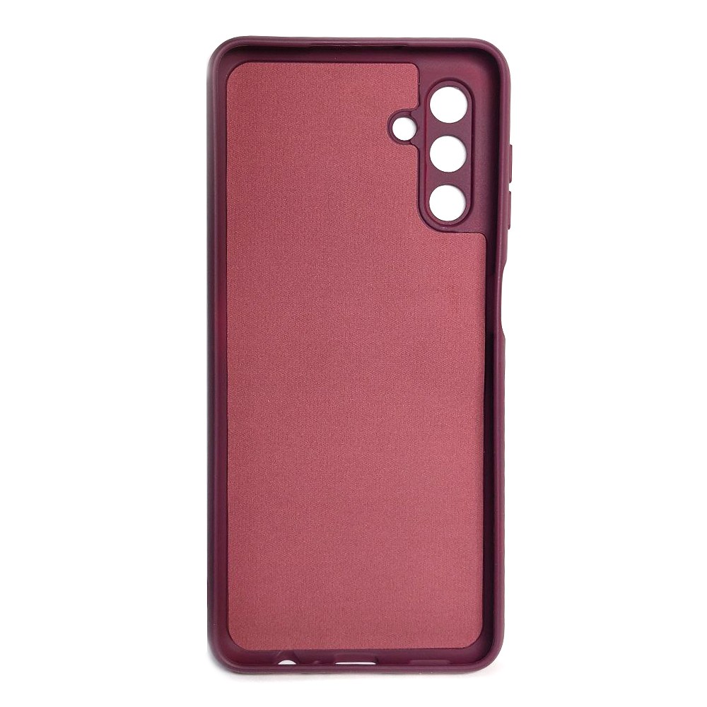 Silicone Cover Full Camera no logo (AA) для Samsung A04s/A13 5G (Marsala)-1